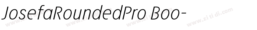JosefaRoundedPro Boo字体转换